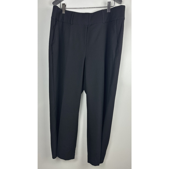 NWT Lane Bryant Perfect Drape High-Rise Wide Leg Pants Black Plus Size 20 Office - Picture 2 of 14